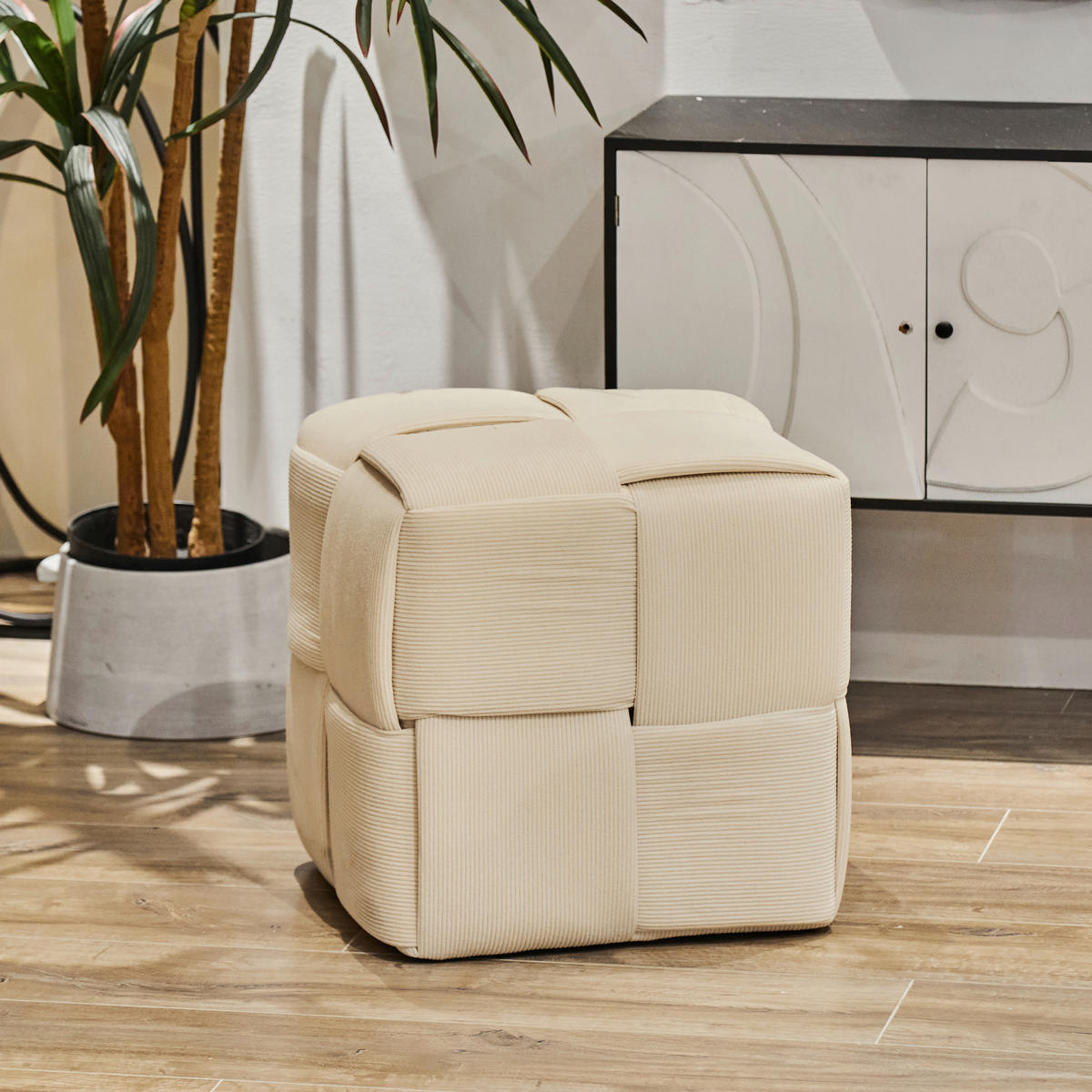 POCOline Sitzhocker beige Sitzhocker_Cord - beige - POCOline