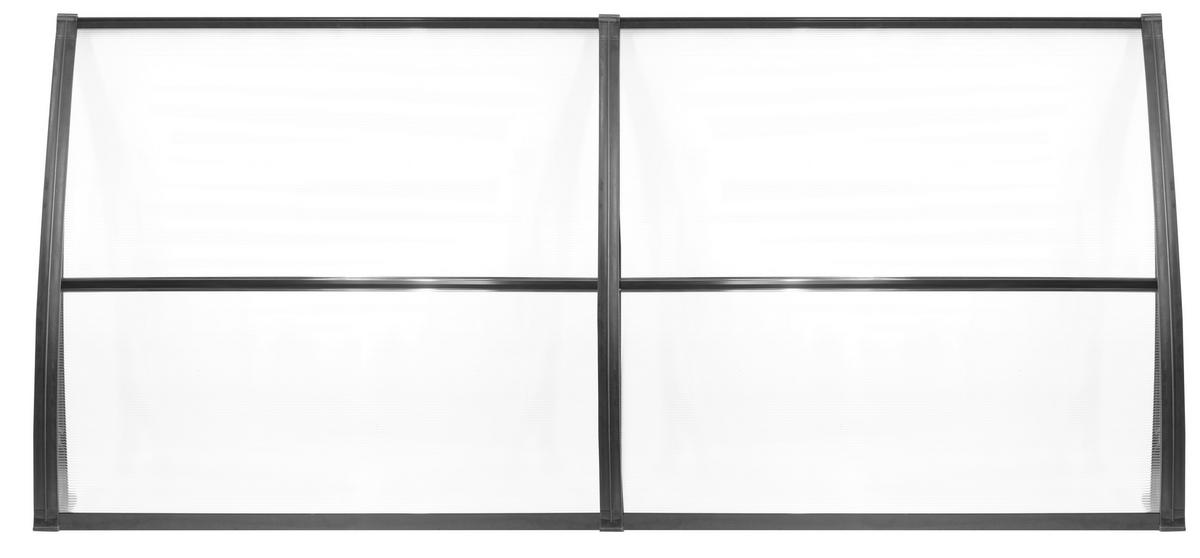 BURTAS VORDACH Vordach transparent B/H/L: ca. 240x23x105 cm Vordach_GRDNL004 - transparent (105,00/240,00/23,00cm) - BURTAS VORDACH