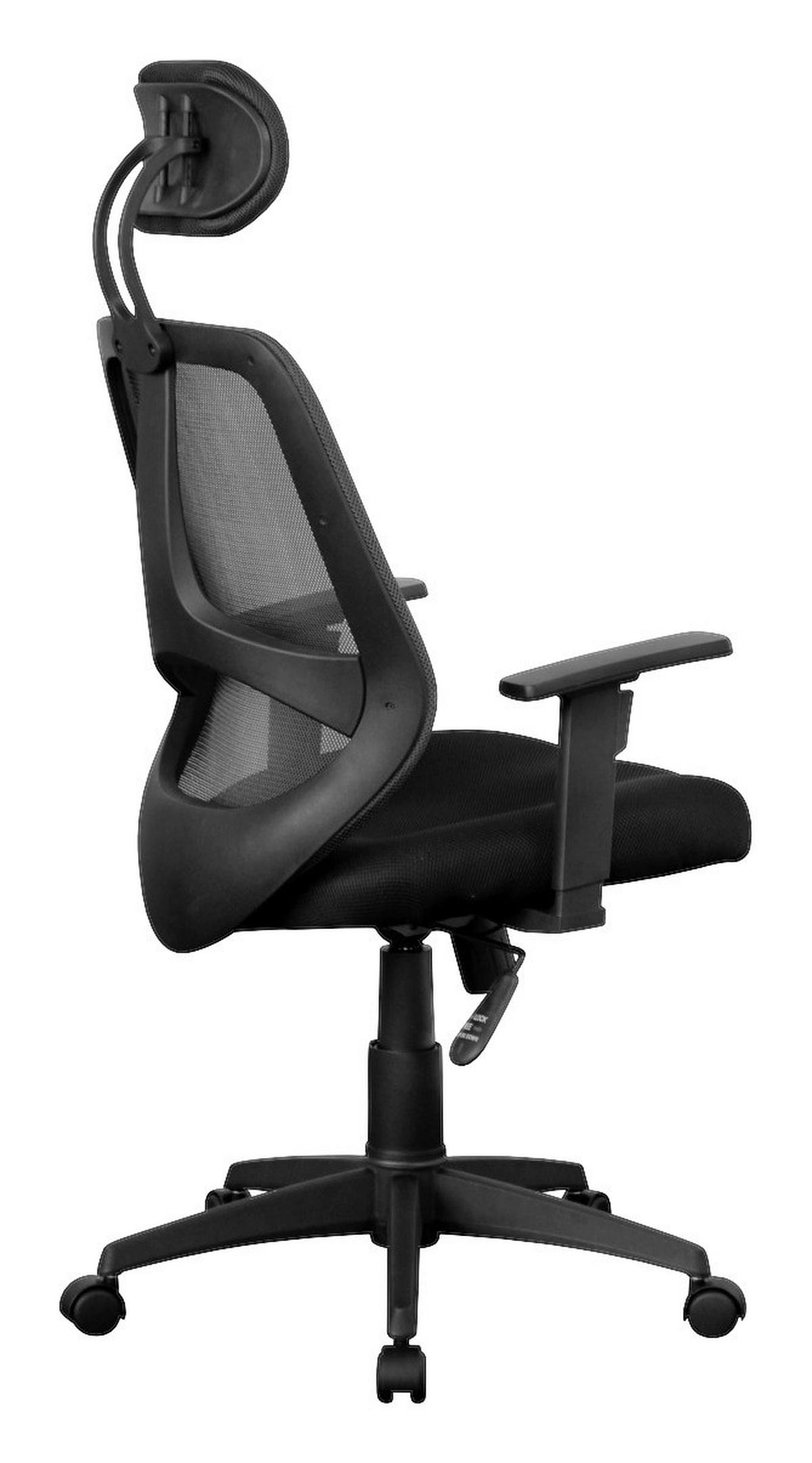 Drehstuhl schwarz Bürostuhl - schwarz (61,00/127,00/57,00cm) - Amstyle