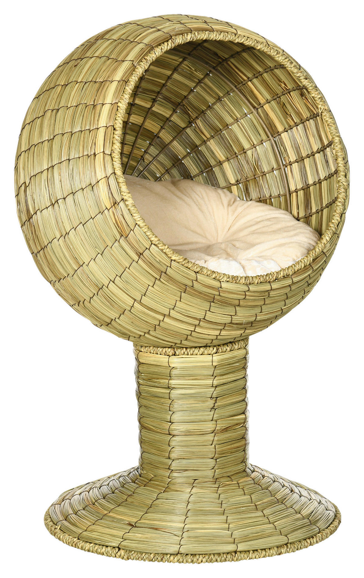 PawHut Katzen-Zubehör gelb Polypropylen B/H/L: ca. 41x41x71,5 cm Katzenhaus - gelb (71,50/41,00/41,00cm) - PawHut