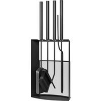 Outsunny Kaminbesteck schwarz B/H/L: ca. 13x59,5x28 cm Kaminbesteck - schwarz (28,00/13,00/59,50cm) - Outsunny
