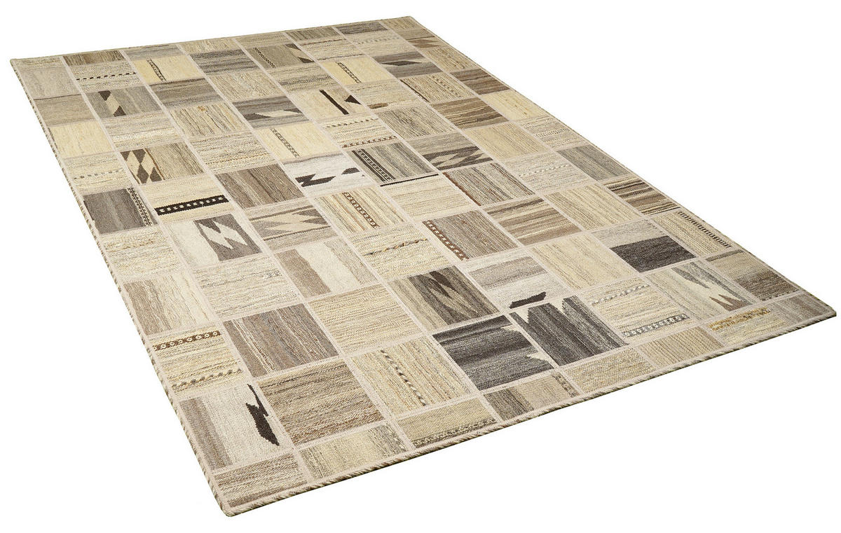 PersaTepp Teppich Kelim Tekkehdouz beige B/H/L: ca. 150x1x200 cm Kelim Tekkehdouz - beige (200,00/150,00/1,00cm) - PersaTepp