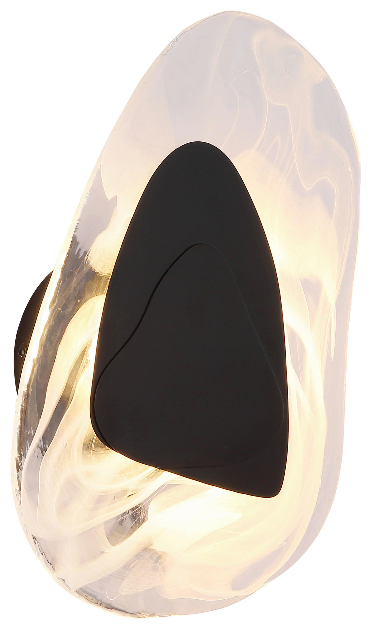 GLOBO LED-Wandleuchte DORSEY 78411S klar schwarz Metall B/H: ca. 20,3x31,5 cm 1 Brennstellen DORSEY - klar/schwarz (20,30/31,50cm) - GLOBO