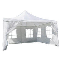 VCM Pavillon weiß Metall B/H/L: ca. 400x200x400 cm Pavillon - weiß (400,00/400,00/200,00cm) - VCM