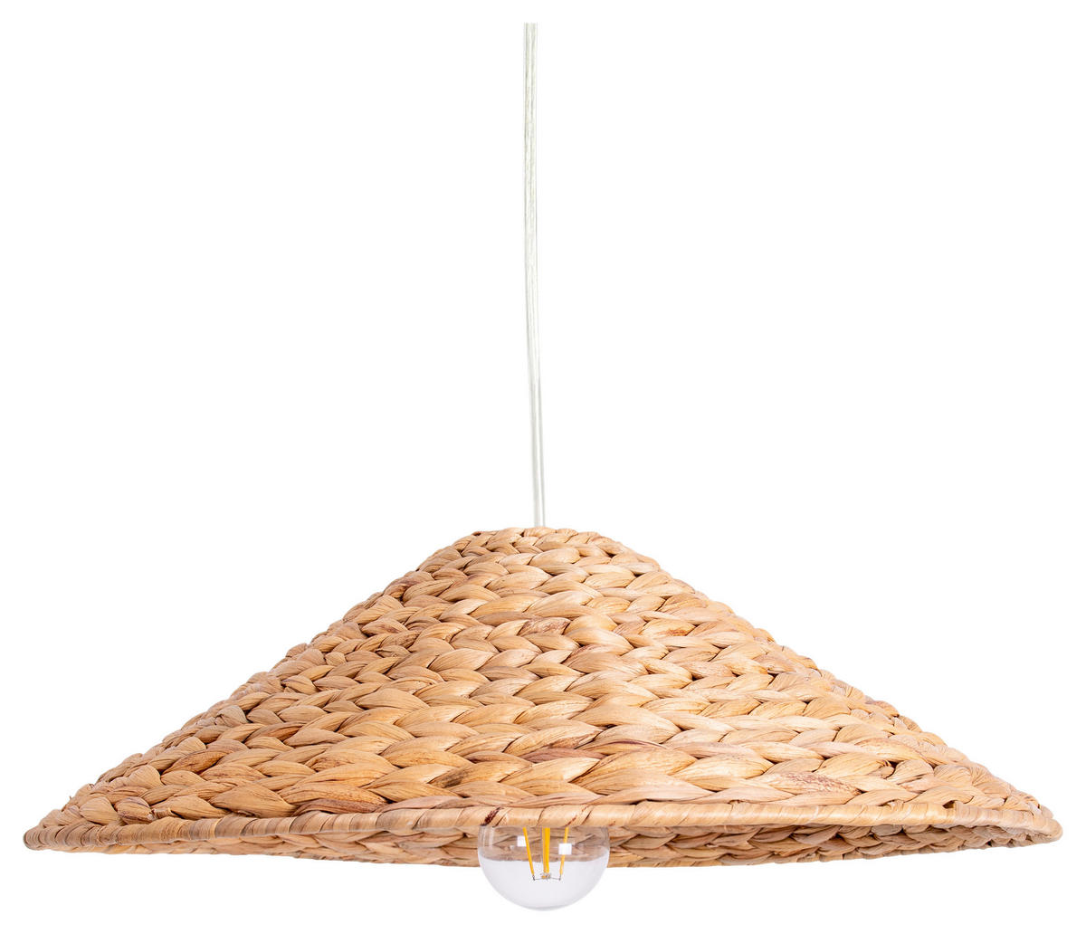 Näve Leuchten Pendelleuchte 7088027 natur B/H/T: ca. 45x124x45 cm E27 1 Brennstellen Korb-Pendelleuchte - natur (45,00/124,00/45,00cm) - Näve Leuchten