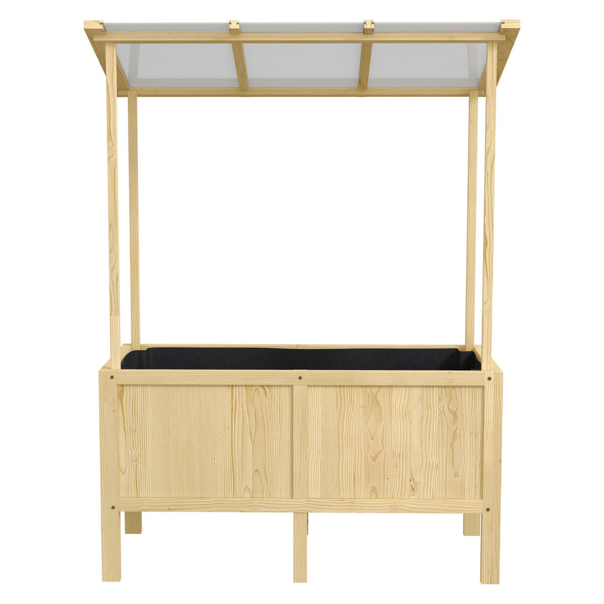 Outsunny Hochbeet natur Edelstahl B/H/L: ca. 60x110x152 cm Hochbeet - natur (152,00/60,00/110,00cm) - Outsunny