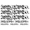 Dekosticker Ornament schwarz B/L: ca. 25x35 cm 2 tlg. Dekosticker Blumenranke - schwarz (25,00/35,00cm)