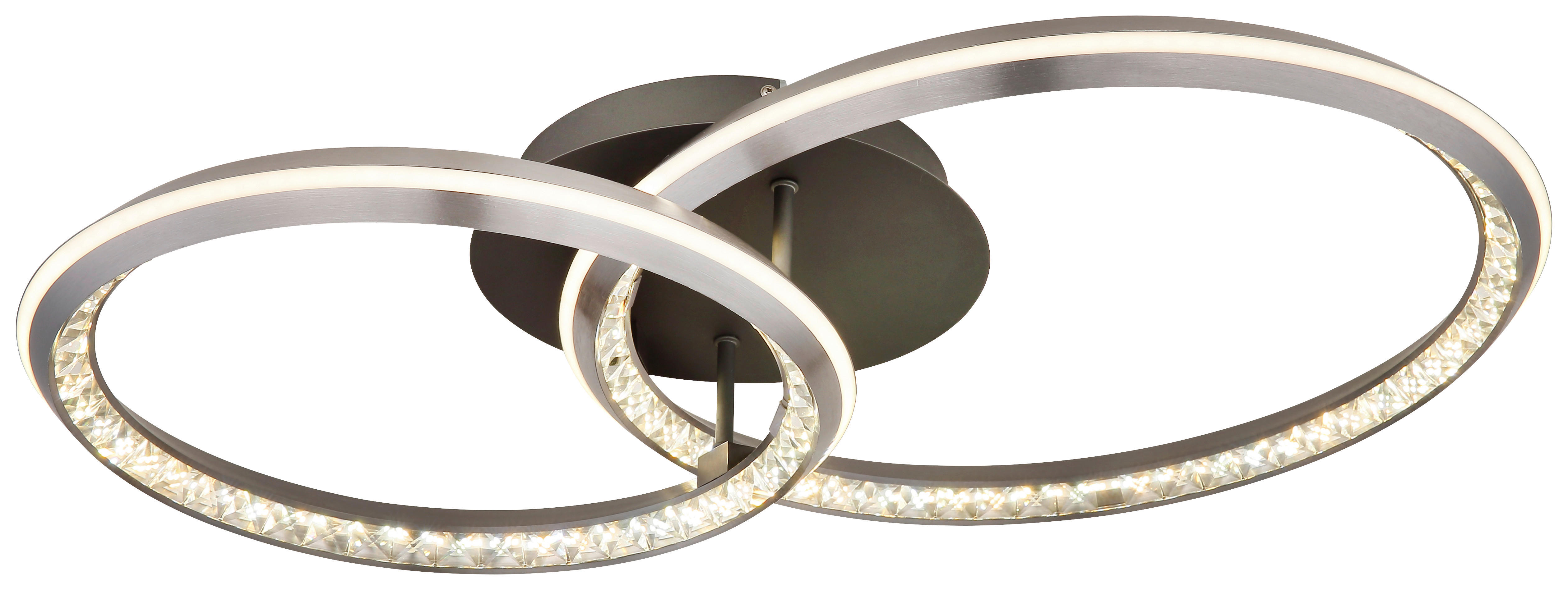 GLOBO LED-Deckenleuchte grau Metall Aluminium B/H/L: ca. 50x14,5x75 cm 1 Brennstellen ALAINA - grau (75,00/50,00/14,50cm) - GLOBO