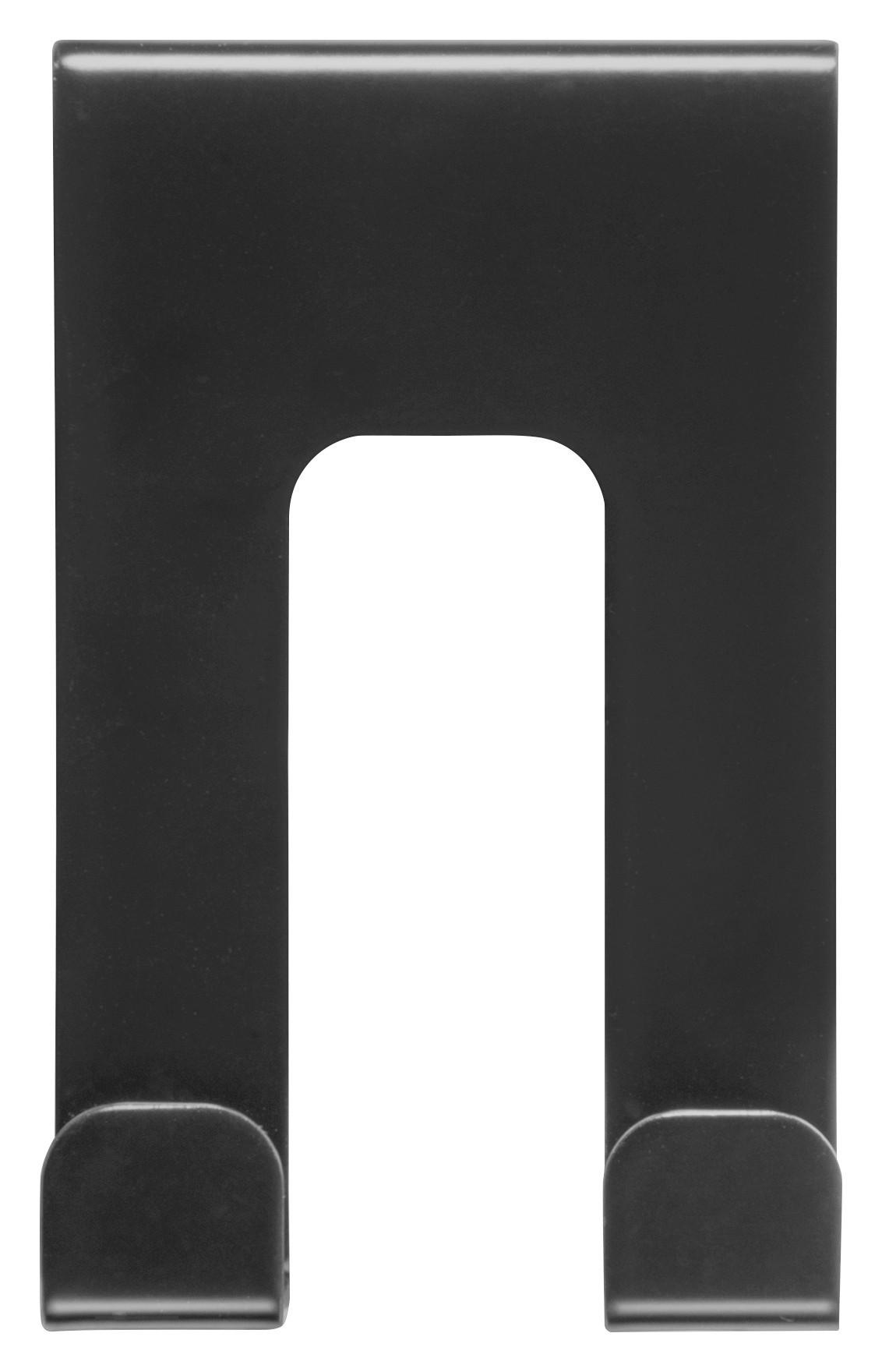 Türgarderobe Hook 2 anthrazit pulverbeschichtet Metall B/H/T: ca. 5,01x8x4,2 cm Hook 2 - anthrazit (5,01/8,00/4,20cm)