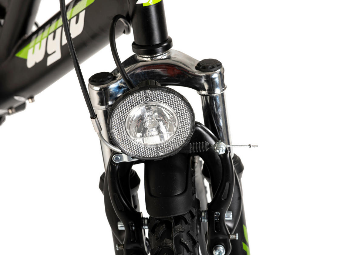 WYLD Kinder-Mountainbike Zodiac ZODIAC 20 Zoll Rahmenhöhe 31 cm 6 Gänge schwarz schwarz ca. 20 Zoll Zodiac - schwarz - WYLD