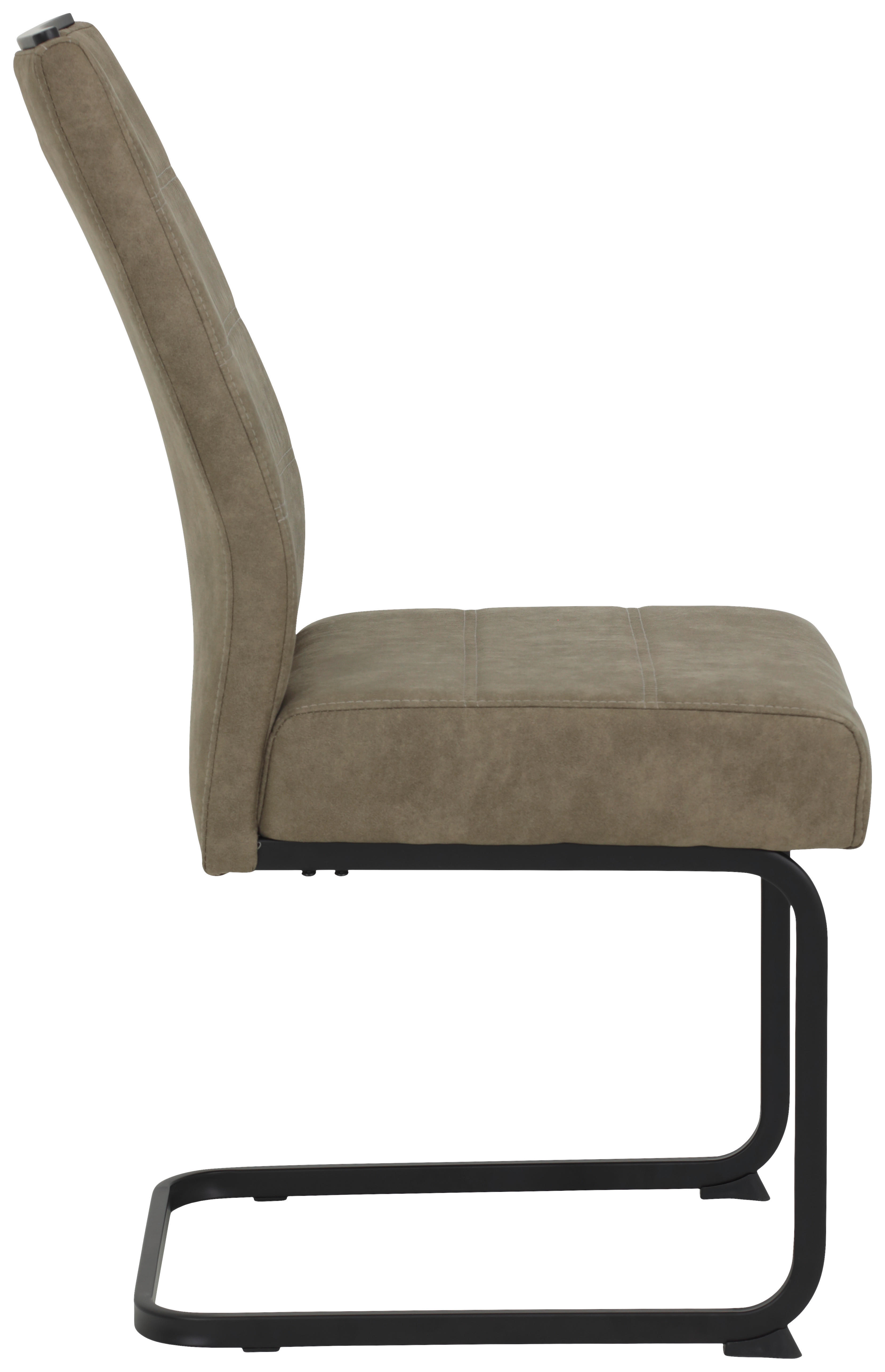 Schwingstuhl Kerstin schlamm Vintage B/H/T: ca. 49x100x61 cm Kerstin - schlamm/schwarz (49,00/100,00/61,00cm)