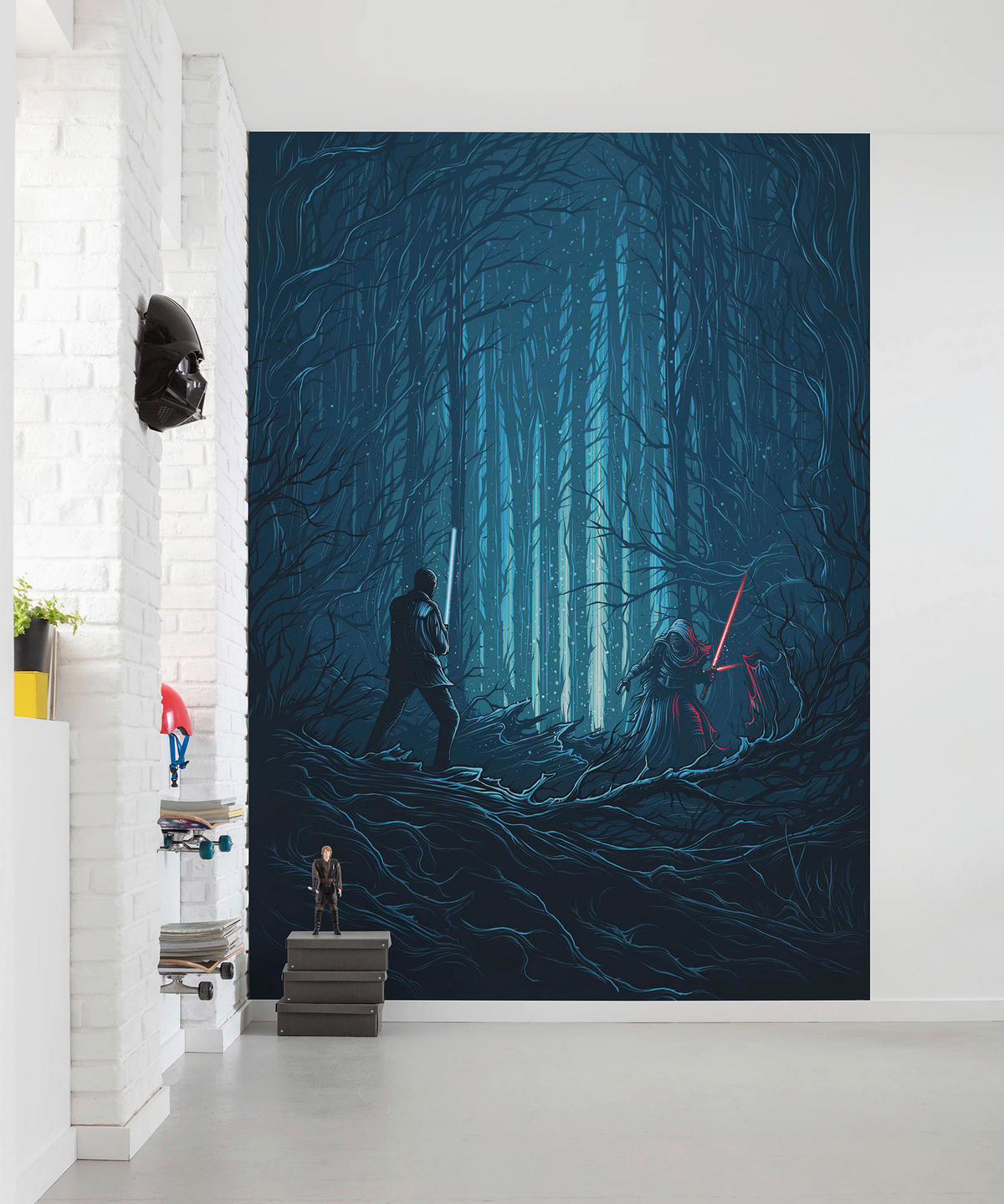 Komar Fototapete Star Wars Wood Fight IADX4-003 B/H: ca. 200x280 cm Star Wars Wood Fight IADX4-003 - (200,00/280,00cm) - Komar