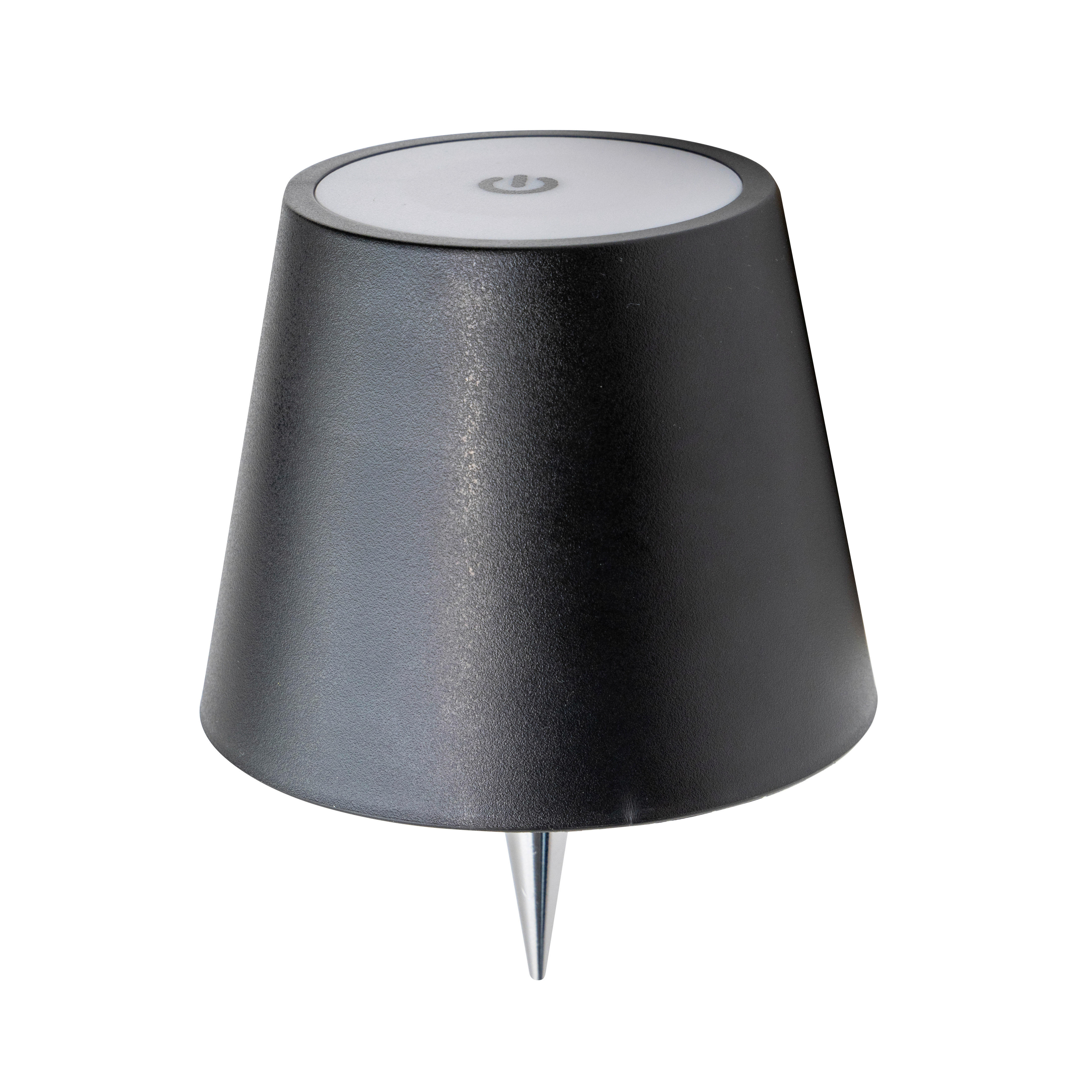 Außenleuchte schwarz H/D: ca. 15x11 cm Akku-Flaschenleuchte_Palermo - schwarz (11,00/15,00cm) - Nolo Lighting