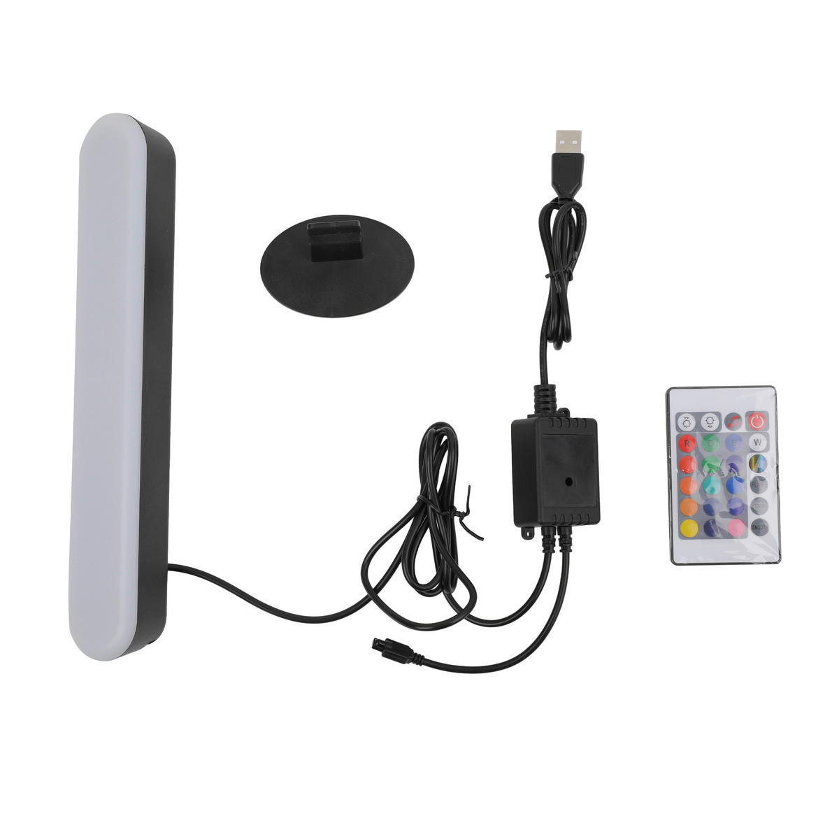 Nolo RGB-Tischleuchte B/H/L: ca. 7,4x26,5x7,4 cm RGB-Tischleuchte_Ambi - (7,40/7,40/26,50cm) - Nolo