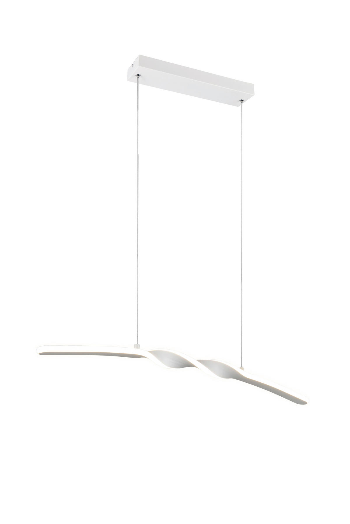Reality LED Pendelleuchte Ginko weiß Metall B/H/T: ca. 79x15x9 cm 1.0 Brennstellen Ginko - weiß (79,00/15,00/9,00cm) - Reality