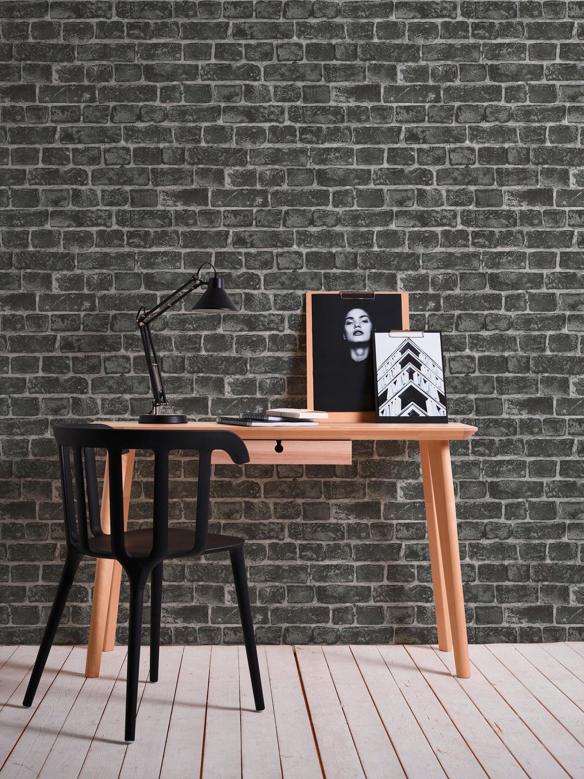 A.S.Création Vliestapete grau schwarz B/H/D: ca. 53x1005x7 cm Vliestapete - schwarz/grau (7,00/1005,00cm) - A.S.Creation