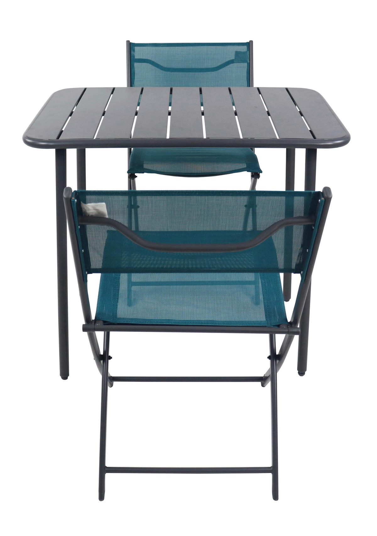 VCM Gartensitzgruppe Sumila türkis Stahl B/H/L: ca. 80x72x55 cm Sumila - türkis (55,00/80,00/72,00cm) - VCM