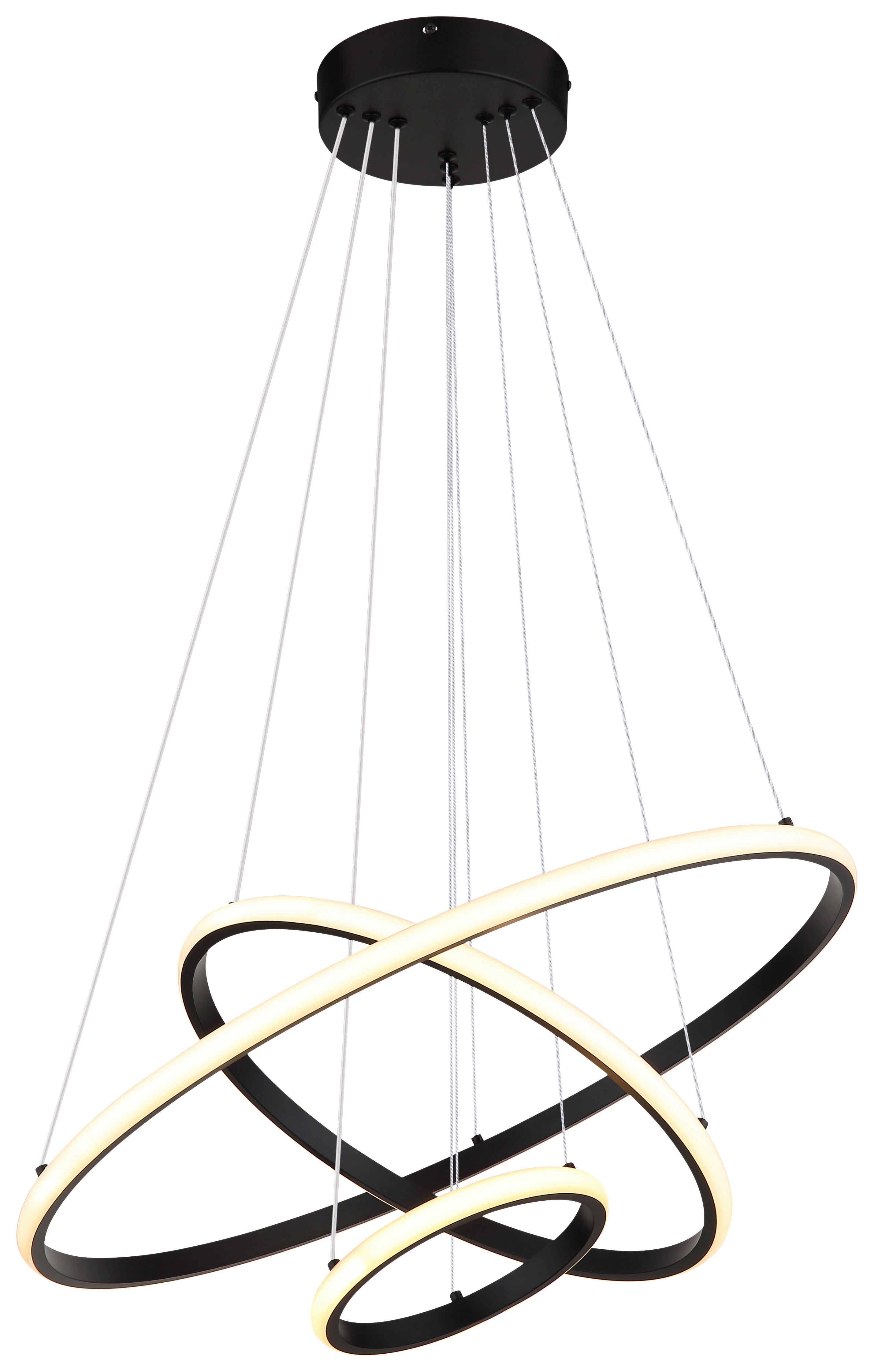 LED-Pendelleuchte Metall Kunststoff H/D: ca. 105x60 cm LED-Pendelleuchte_Anru - (60,00/105,00cm)