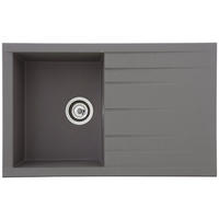 Respekta Einbauspüle Houston 80 x 50 G Beton grau Mineralite B/H/T: ca. 80x21x50 cm Houston 80 x 50 G - Beton/grau (80,00/21,00/50,00cm) - Respekta