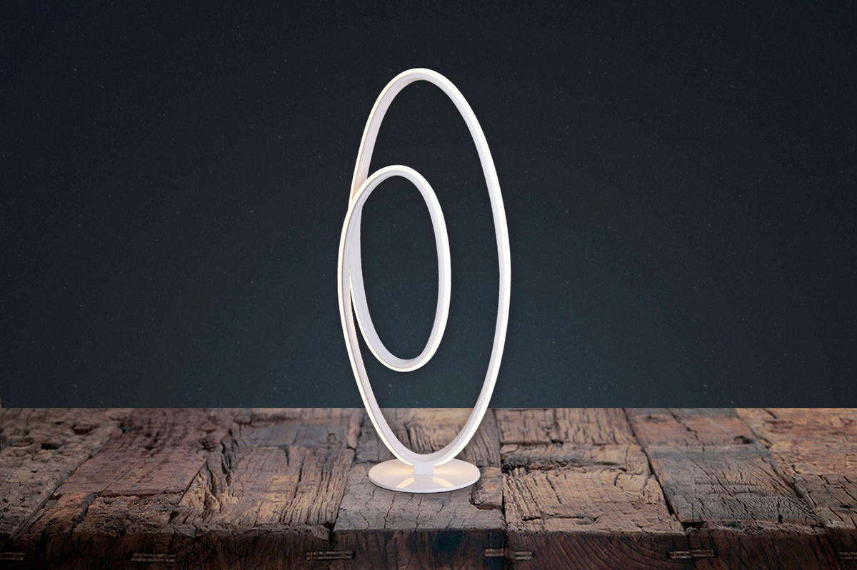 Näve Leuchten LED-Tischleuchte weiß Metall Kunststoff B/H/T: ca. 25x60x17 cm ODRIVE - weiß (25,00/60,00/17,00cm) - Näve Leuchten