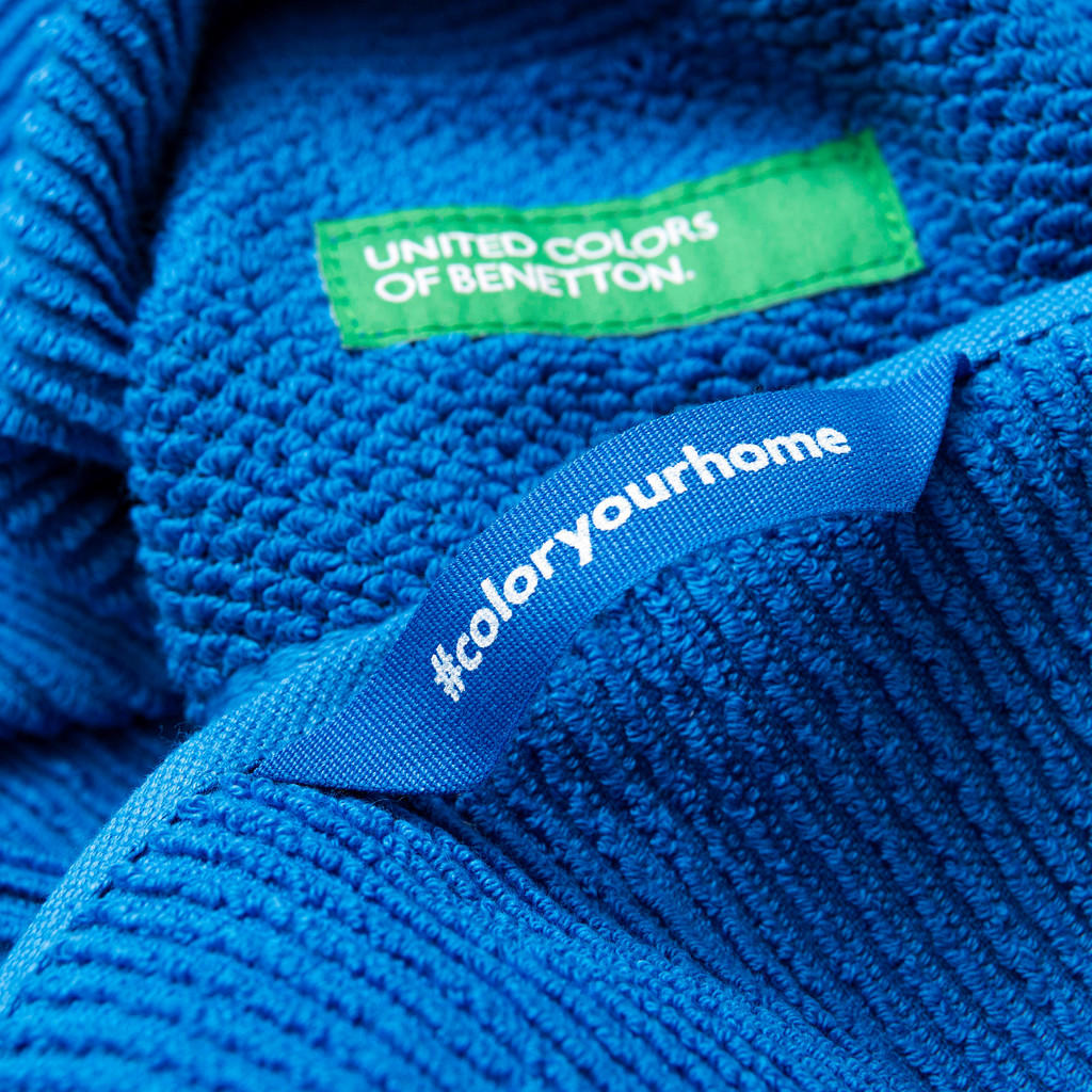 Thumbnail - BENETTON Handtuch RAINBOW blau Baumwolle B/L: ca. 50x90 cm