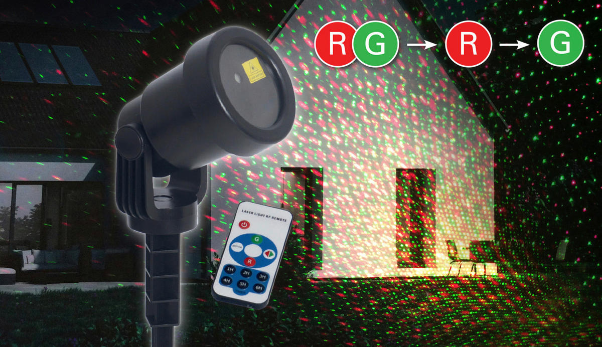 LED-Laser Erdspieß mit LED 5200861 H/D: ca. 40x10 cm LED Laser Erdspieß mit LED - (10,00/40,00cm) - Näve Leuchten