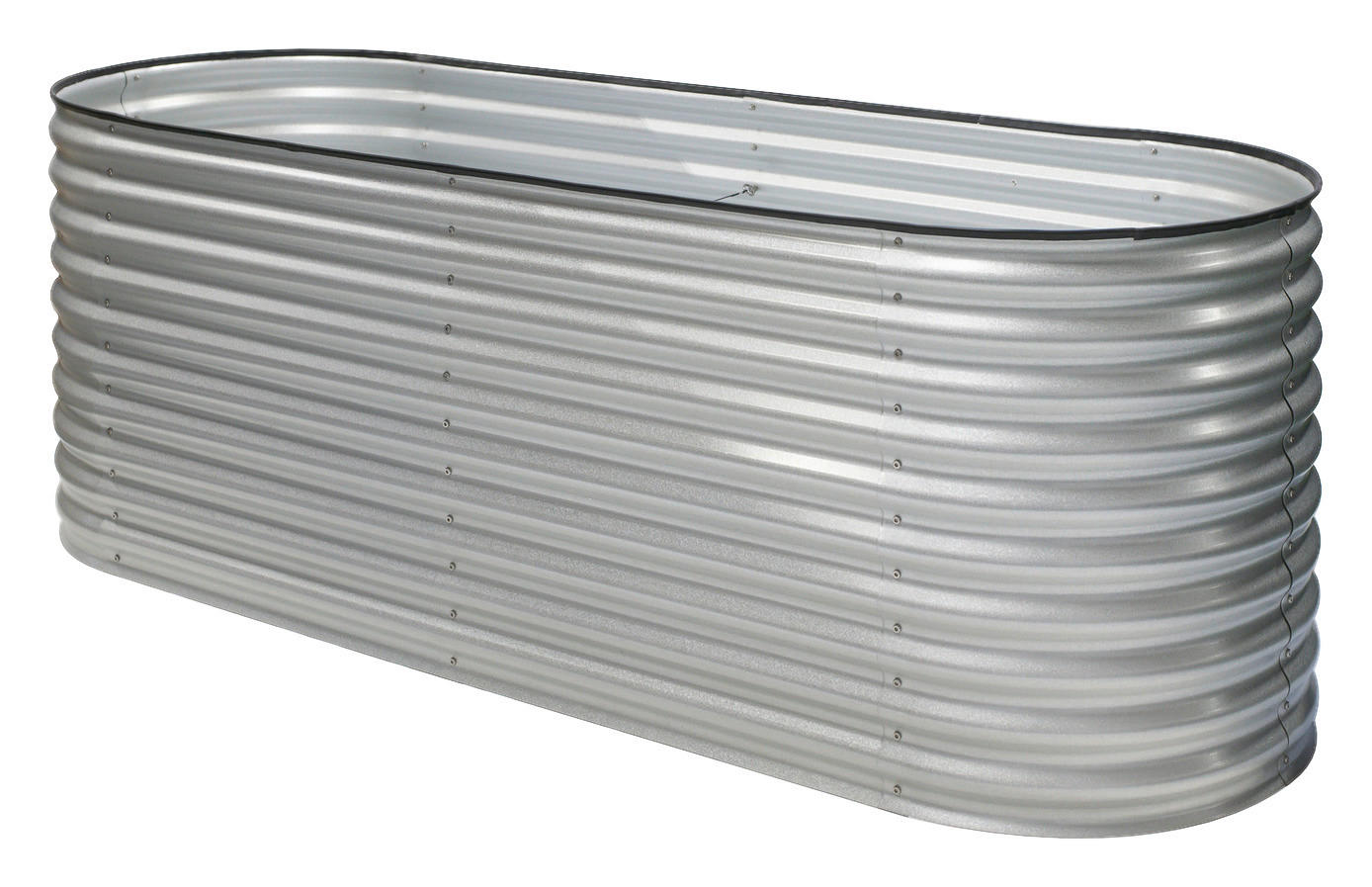 Westmann Hochbeet Oval silber Metall B/H/L: ca. 80x82x240 cm Oval - silber (240,00/80,00/82,00cm) - Westmann