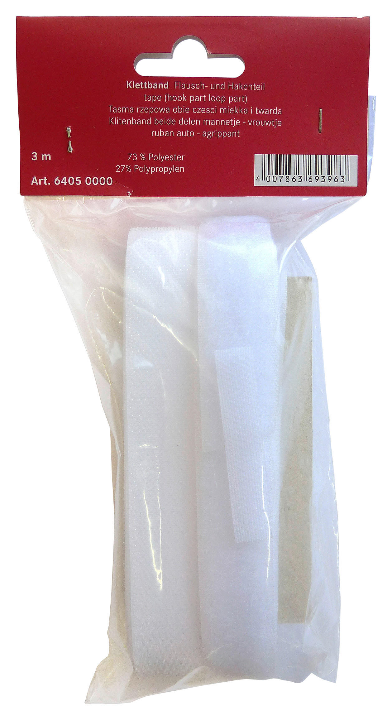 Klettband Klettband_Flauschseite/Klettseite - weiß (300,00cm)