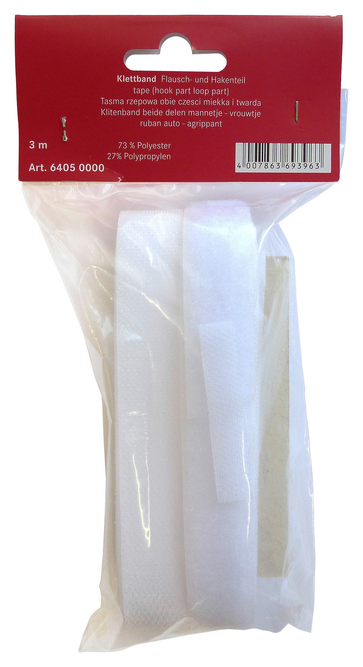 Klettband Klettband_Flauschseite/Klettseite - weiß (300,00cm)