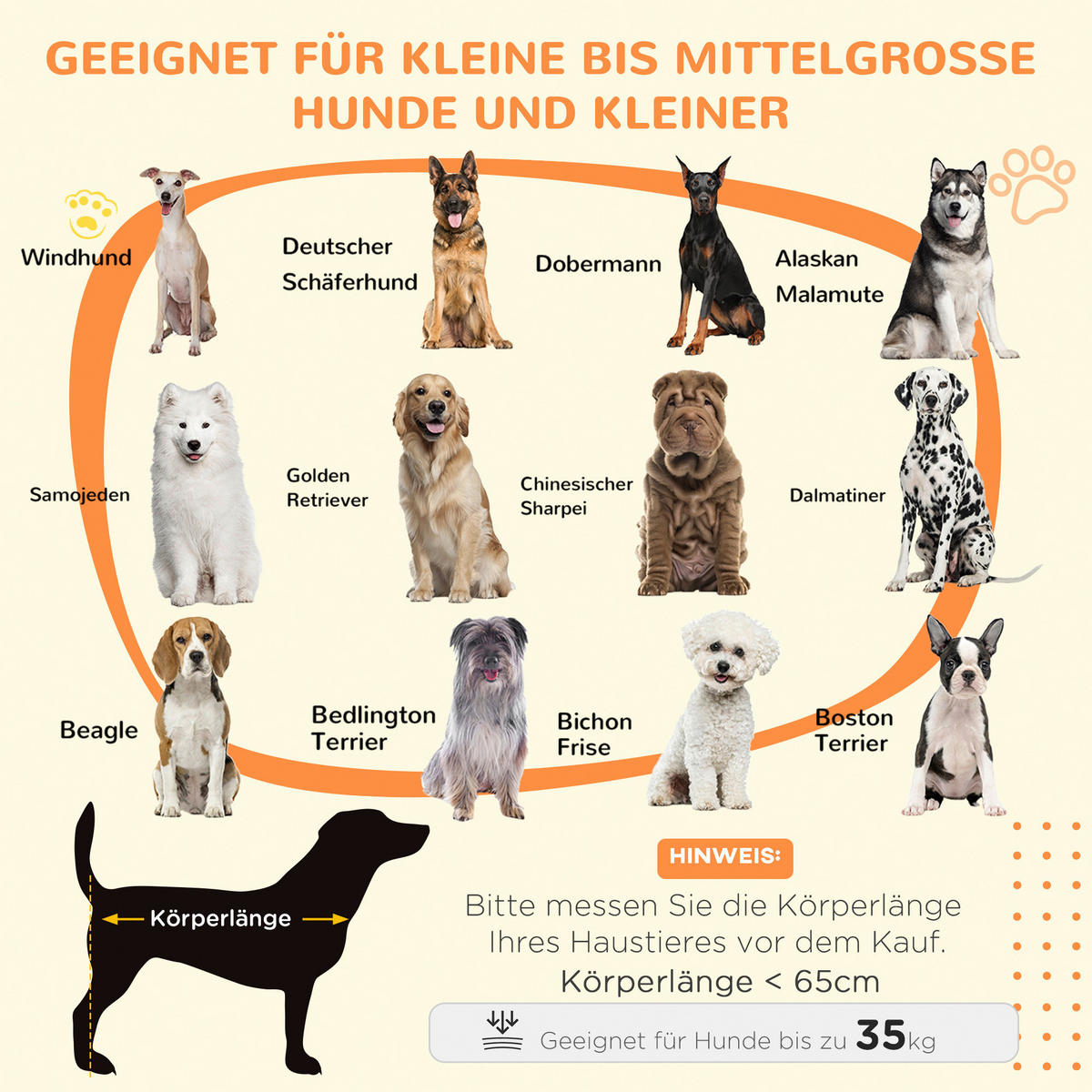 PawHut Hunde-Zubehör grau Spanplatte B/H/L: ca. 60x116x87 cm Hundekäfig - grau (87,00/60,00/116,00cm) - PawHut