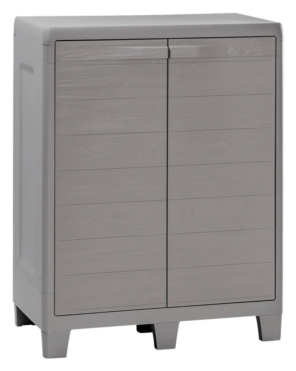 Toomax Kunststoffschrank Woodys grau Kunststoff B/H/L: ca. 46x101x78 cm Woodys - grau (78,00/46,00/101,00cm) - Toomax