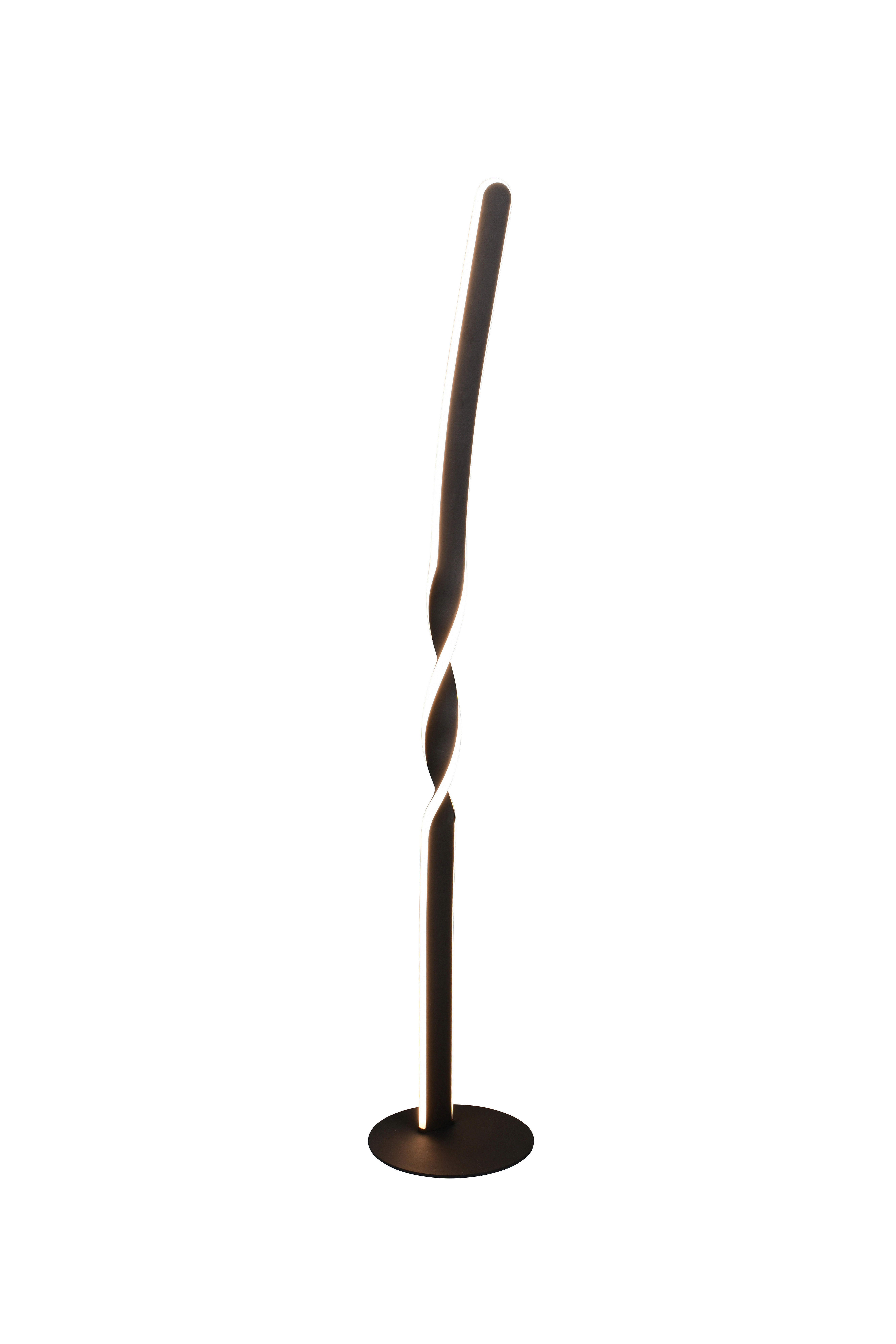 Reality LED Stehlampe Ginko mattschwarz Metall B/H/T: ca. 2x11x21,5 cm 1 Brennstellen Ginko - mattschwarz (2,00/11,00/21,50cm) - Reality