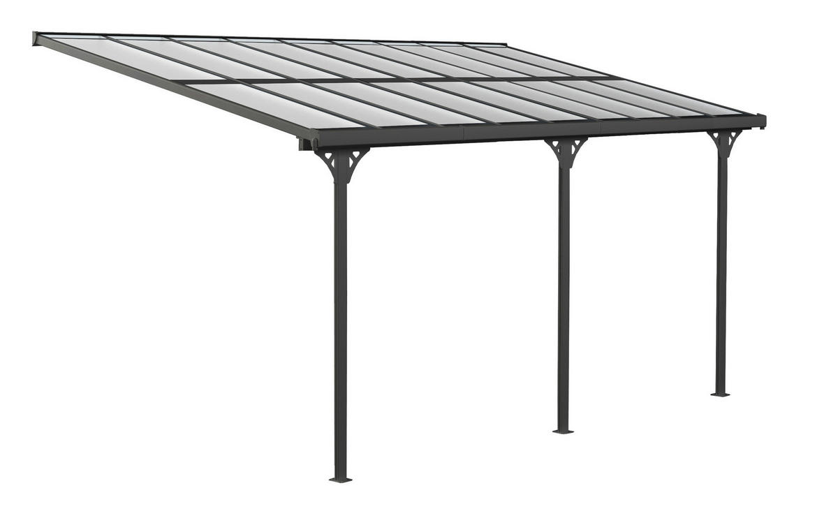 Westmann Terrassenüberdachung Bruce grau Aluminium B/H/T: ca. 556x270x300 cm Bruce - grau (556,00/270,00/300,00cm) - Westmann