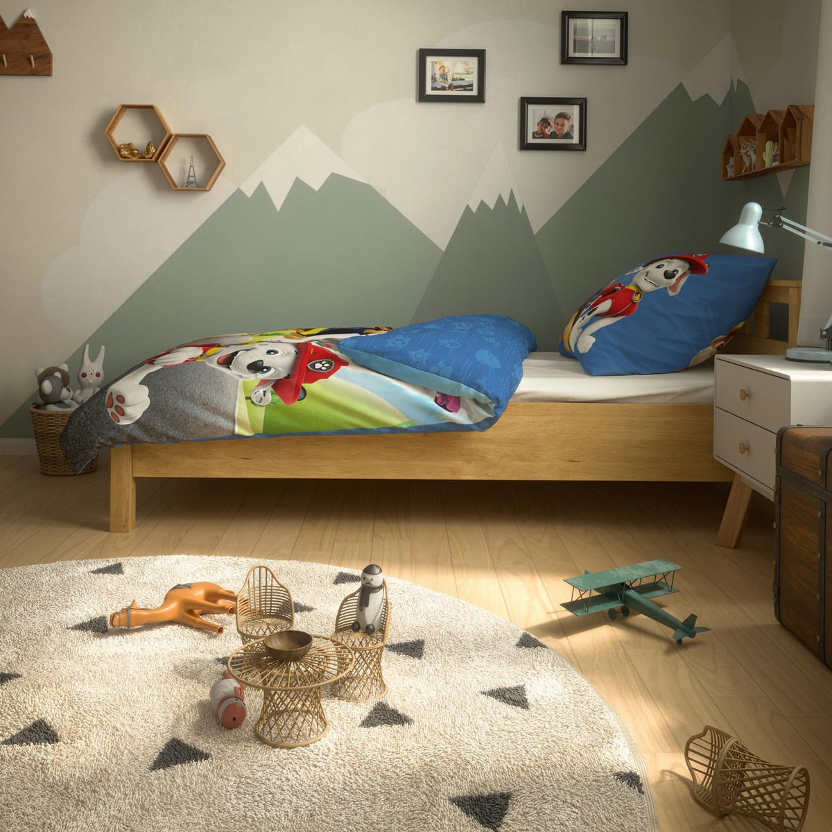 Microfaser Bettwäsche Bettwäsche_Microfaser_Paw_Patrol - multicolor (135,00/200,00cm) - Paw Patrol