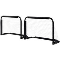 HOMCOM Fußballtor schwarz B/H/L: ca. 36x60x90 cm Fußballtor - schwarz (90,00/36,00/60,00cm) - HOMCOM