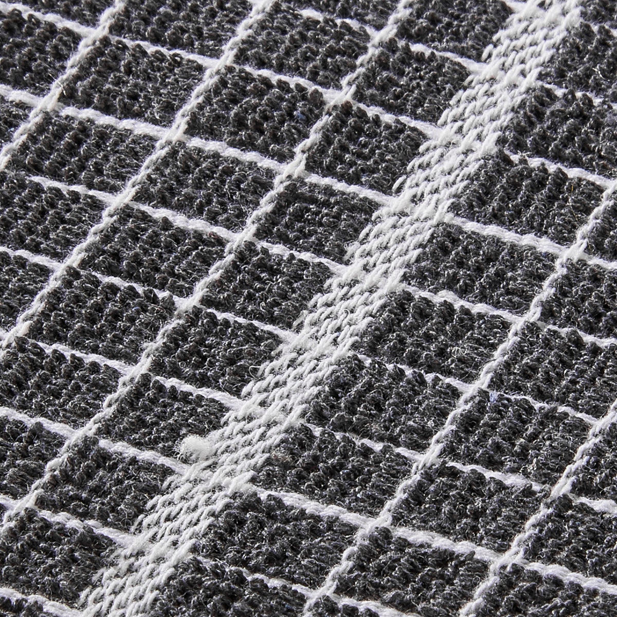 Geschirrtuch Geschirrtuch_Frottee_2erPack grau - weiß/grau (40,00/60,00cm) - POCOline