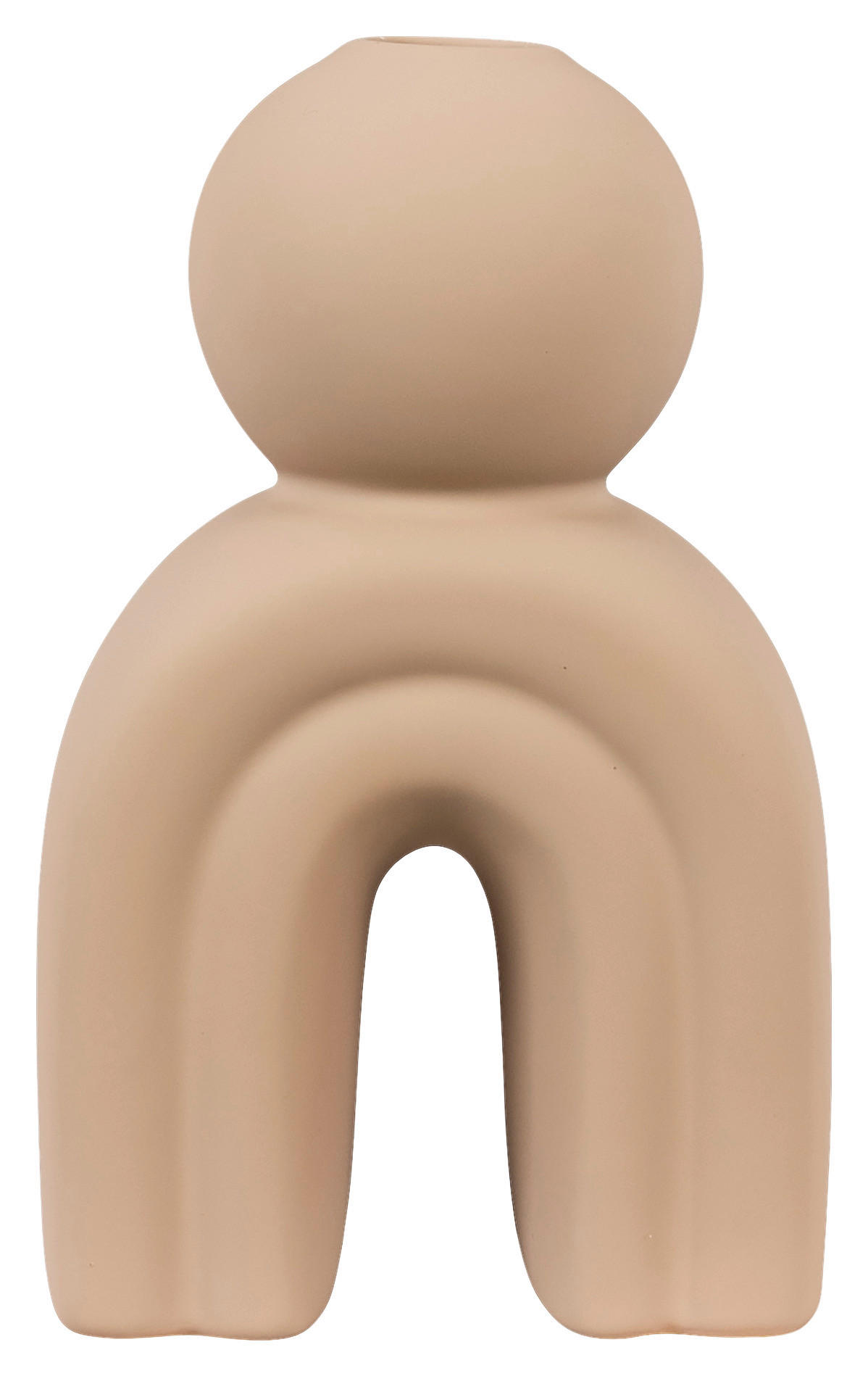 Kerzenhalter Candle braun Steinzeug B/H/L: ca. 6,5x17x10,5 cm Candle - braun (10,50/6,50/17,00cm)