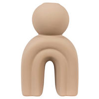 Kerzenhalter Candle braun Steinzeug B/H/L: ca. 6,5x17x10,5 cm Candle - braun (10,50/6,50/17,00cm)