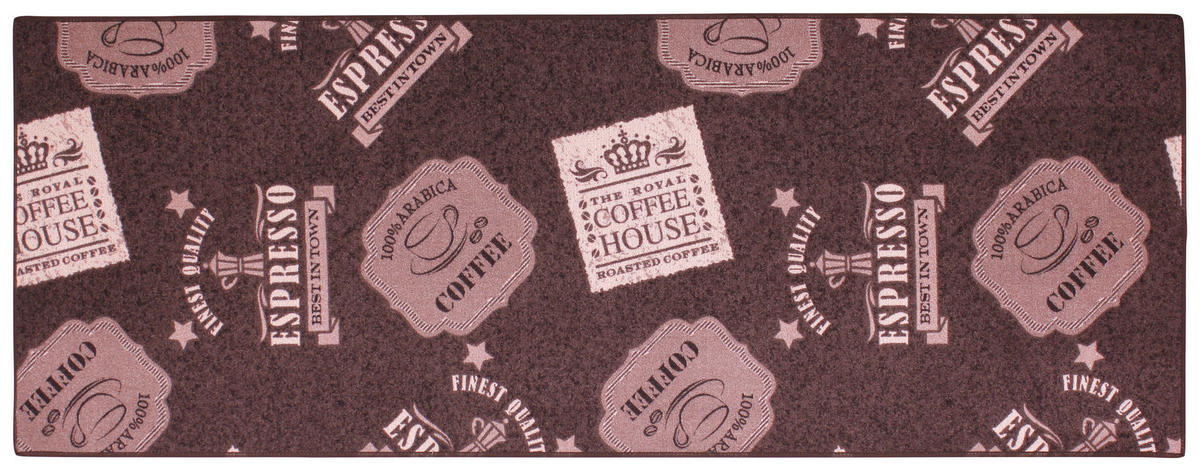 Küchenläufer Coffe Patterns braun B/L: ca. 67x180 cm Coffe Patterns - braun (67,00/180,00cm)