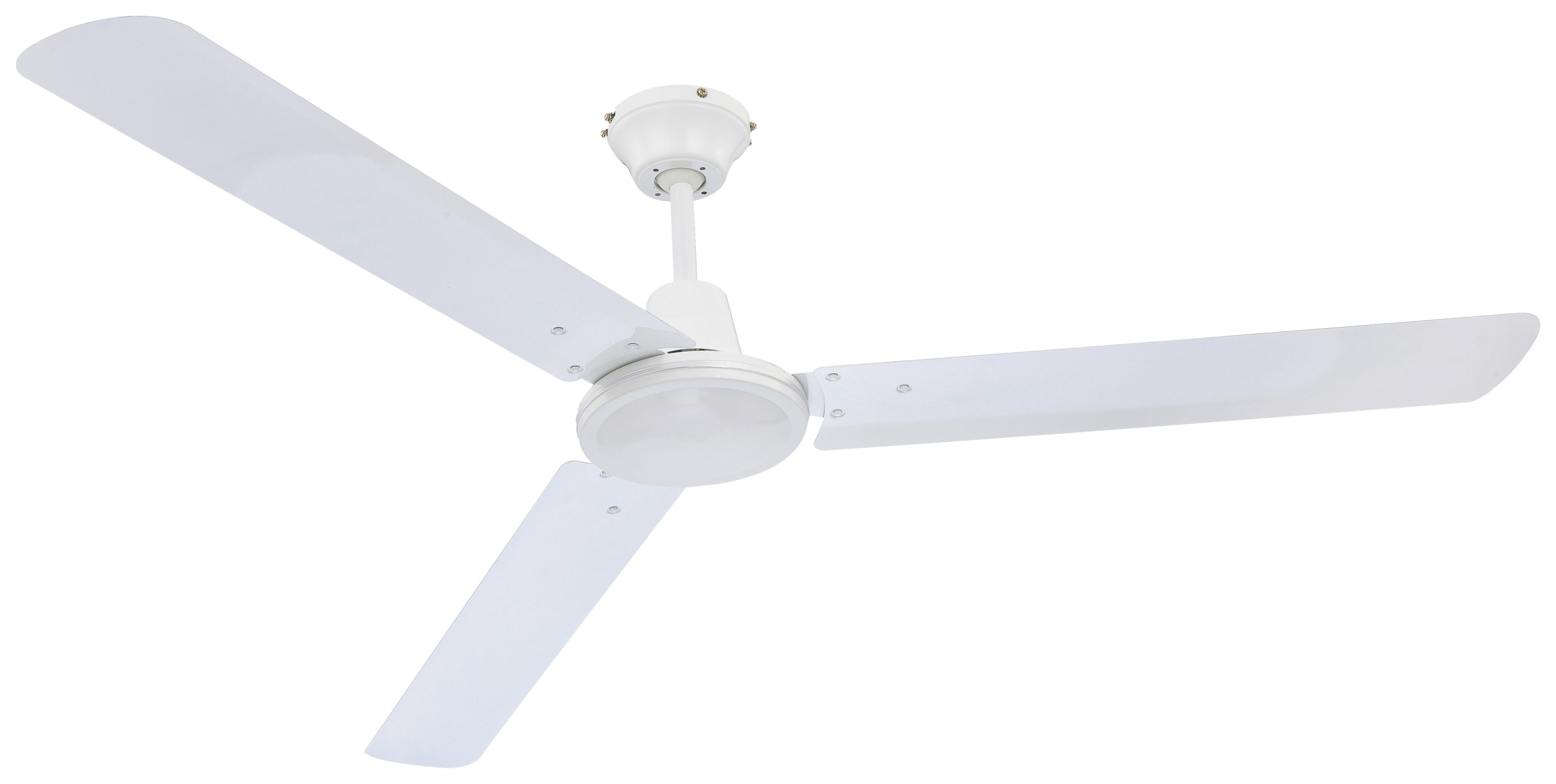 GLOBO Ventilator weiß Metall H/D: ca. 58x142 cm FERRO - weiß (142,00/58,00cm) - GLOBO