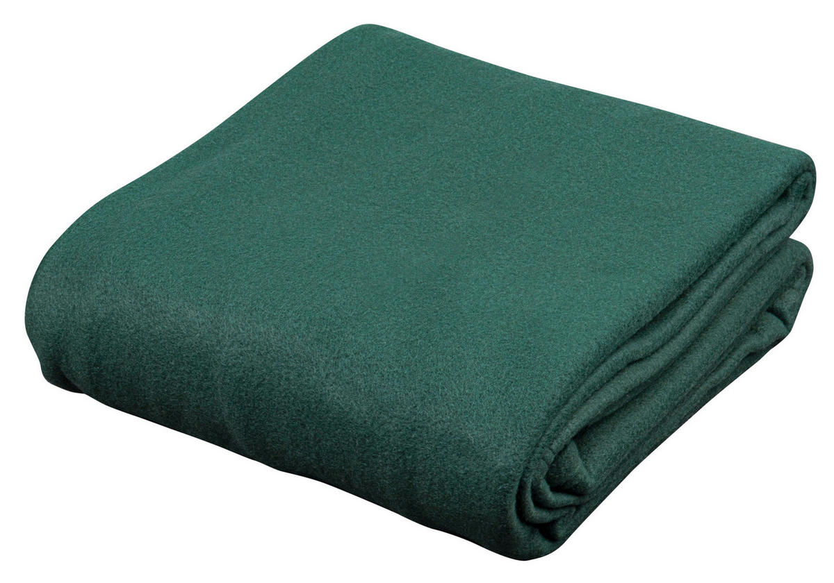 Fleecedecke Fleecedecke_140x190cm d.grün - dunkelgrün (140,00/190,00cm)