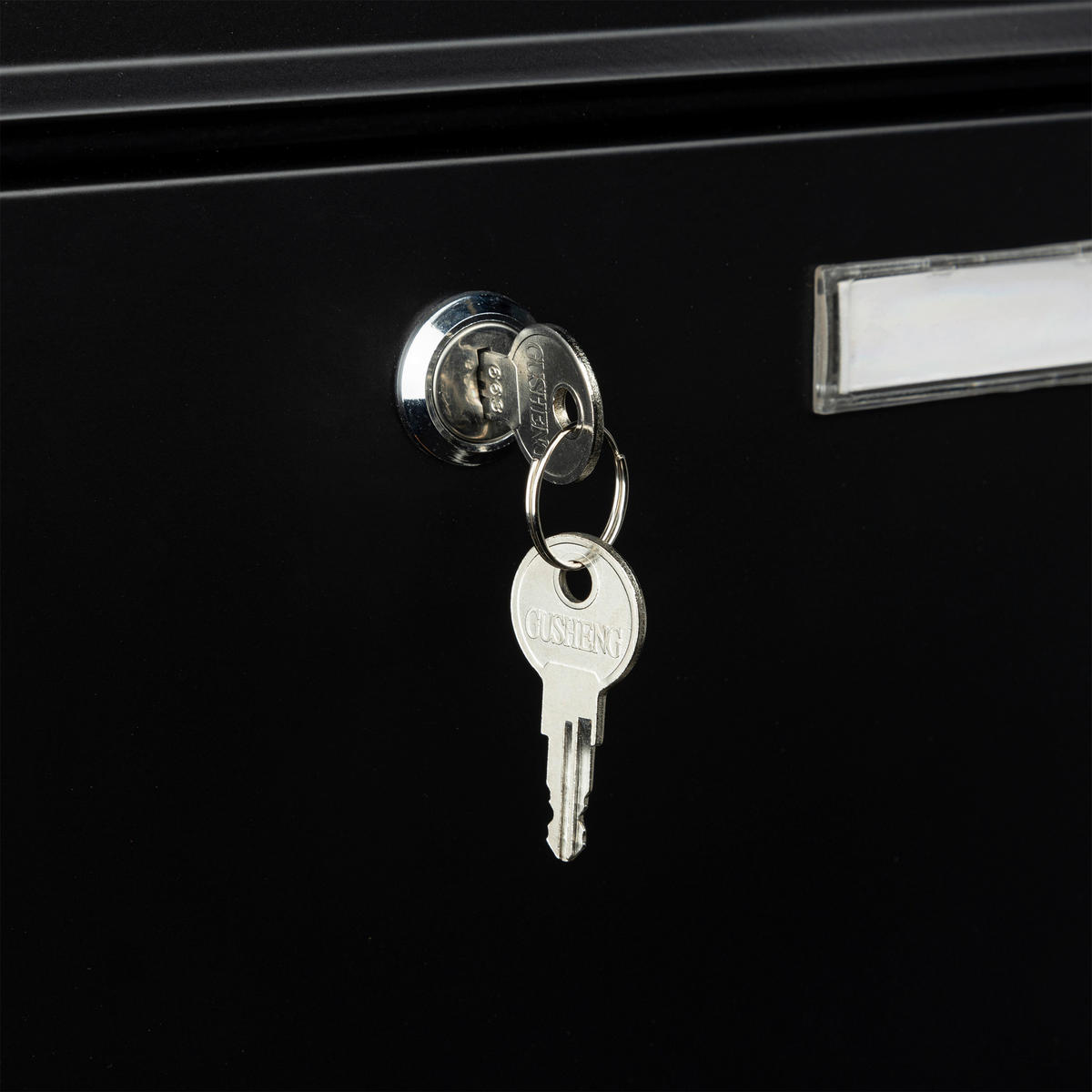 HI Briefkasten schwarz B/H/T: ca. 36x32x12 cm Briefkasten_Metall schwarz - schwarz (36,00/32,00/12,00cm) - HI