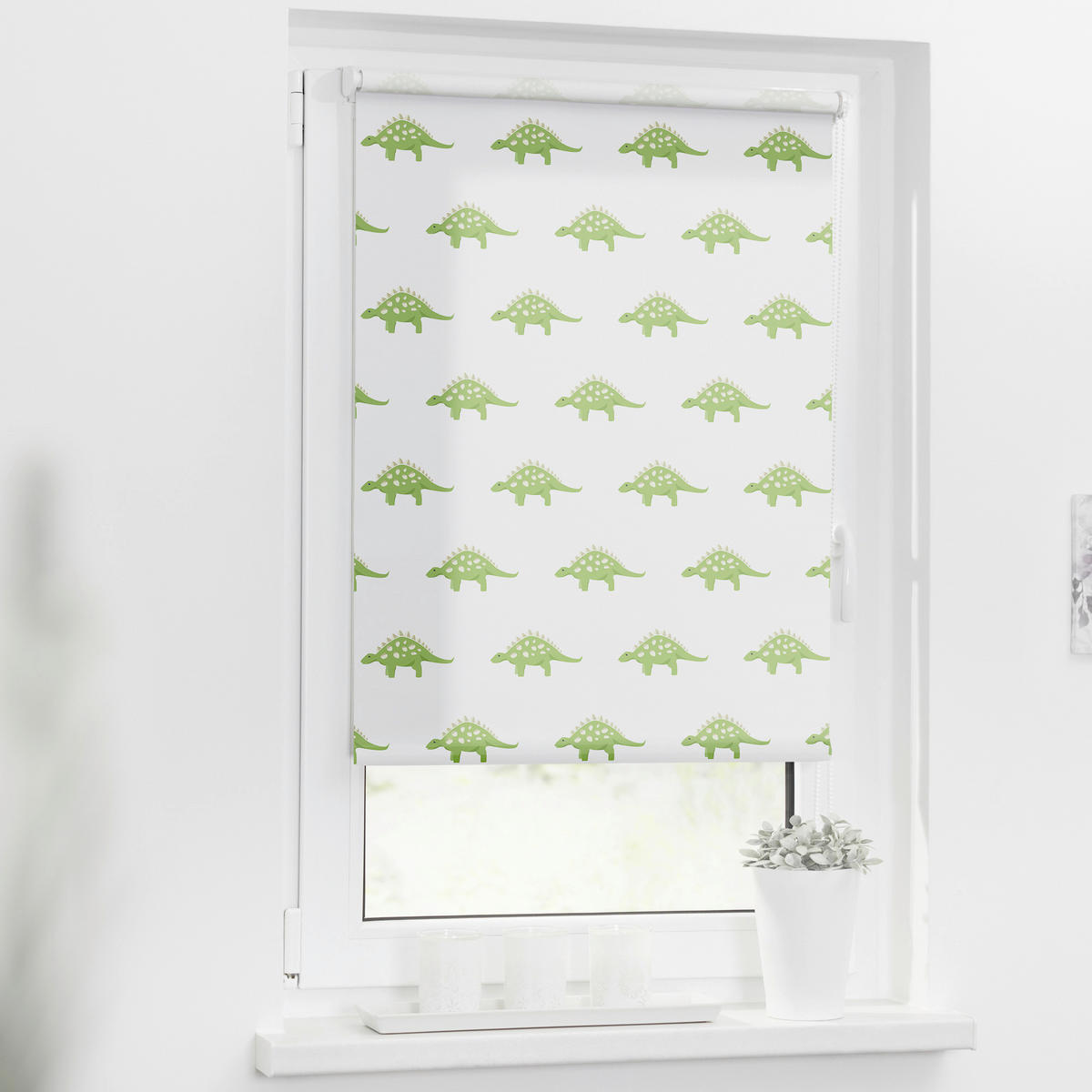 Rollo Dinos grün B/L: ca. 60x150 cm Dinos - grün (60,00/150,00cm) - LICHTBLICK