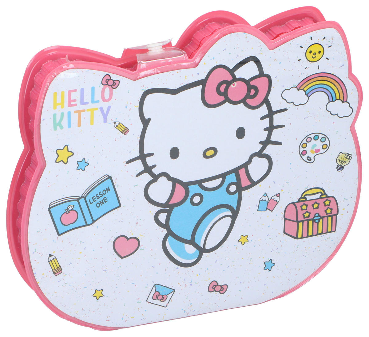 Kunstkoffer B/H/L: ca. 24x3,5x28 cm Kunstkoffer_Hello_Kitty_35tlg. - rosa (28,00/24,00/3,50cm)
