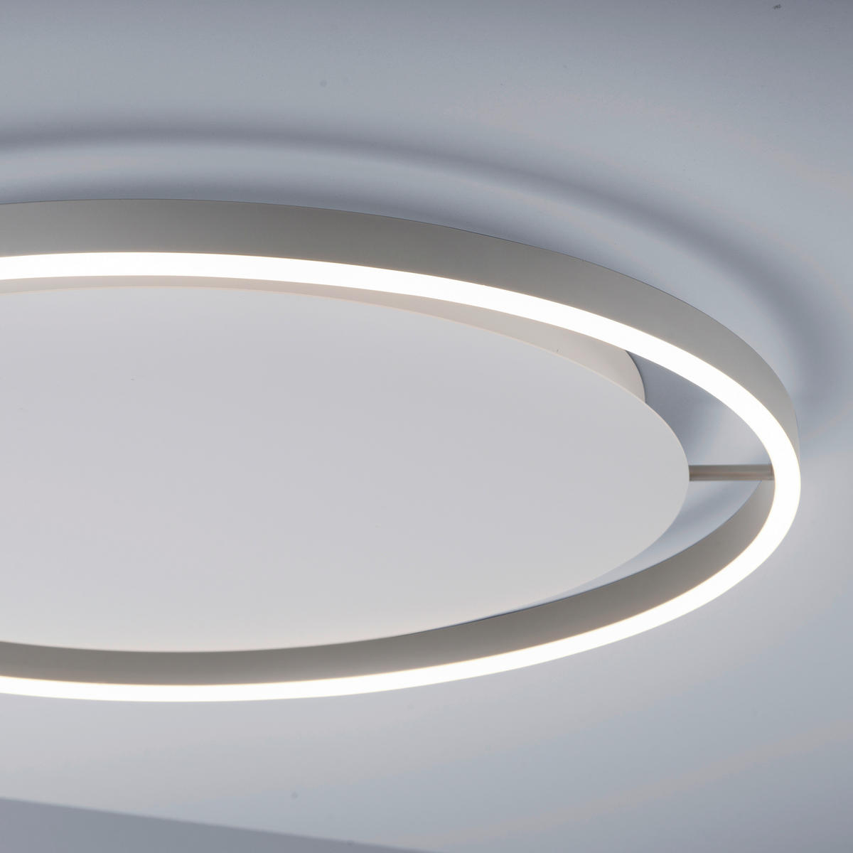 Just Light LED-Deckenleuchte RITUS 15392-95 weiß Alu Metall H/D: ca. 5,3x58,5 cm 1 Brennstellen RITUS - weiß/Alu (58,50/5,30cm) - Just Light