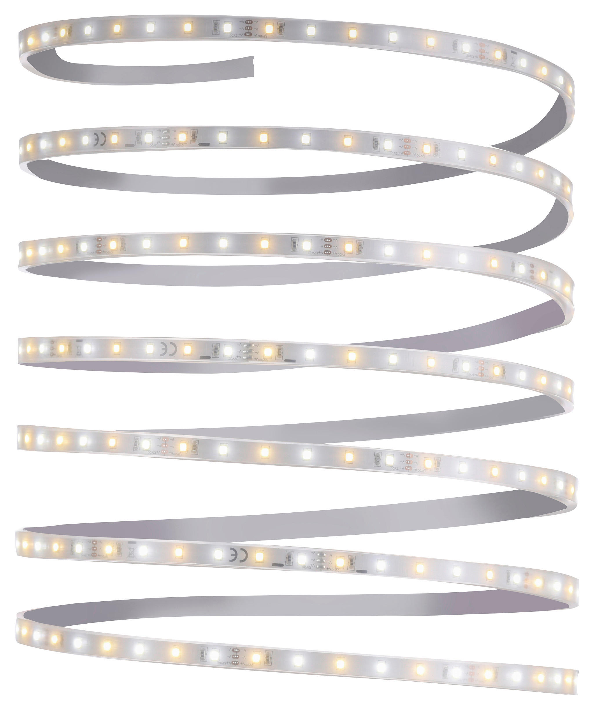Just Light LED-Lichtstreifen TEANIA 81207-00 transparent Metall Kunststoff B/H/T: ca. 1,5x0,5x500 cm 1 Brennstellen TEANIA - transparent (1,50/0,50/500,00cm) - Just Light