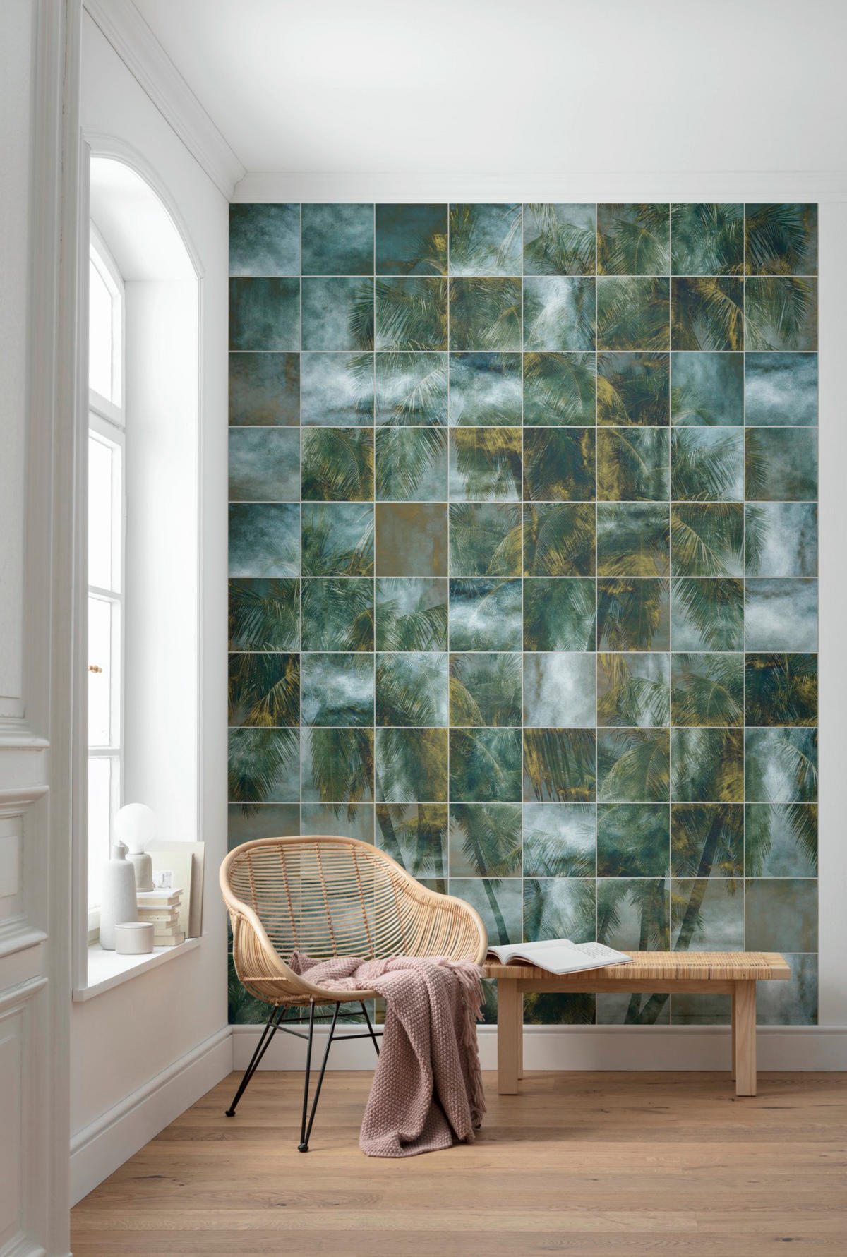 Komar Fototapete Palm Puzzle B/L: ca. 200x280 cm Palm Puzzle - (200,00/280,00cm) - Komar