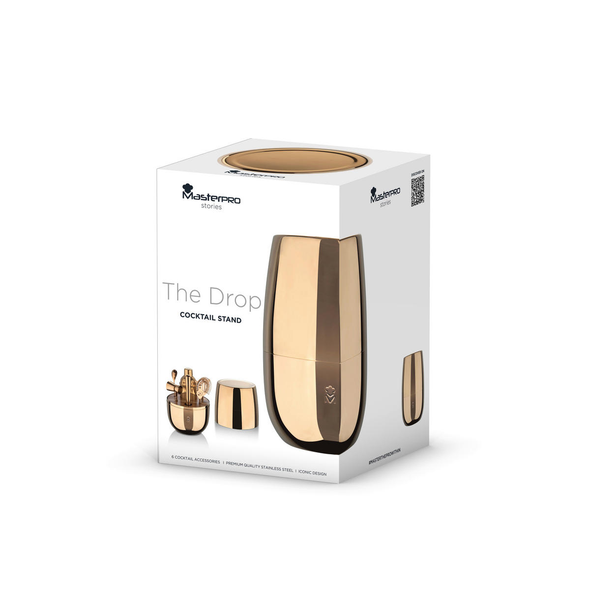 MASTERPRO Cocktail-Set THE DROP gold Edelstahl THE DROP - gold - MASTERPRO