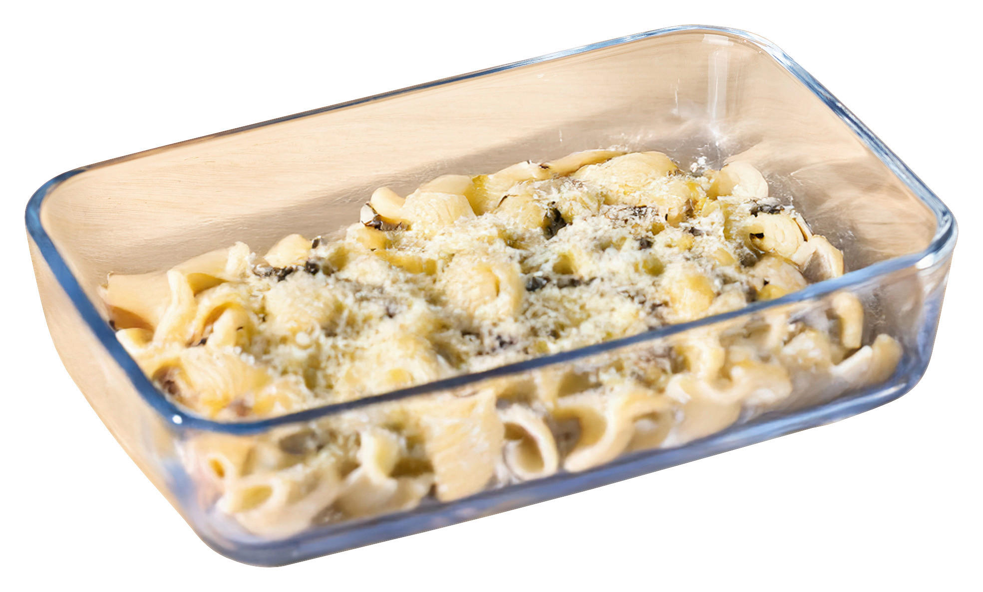 Auflaufform Glas B/H/L: ca. 13,4x4,8x20,8 cm Glasauflaufform_Heißluftfritteuse - klar (20,80/13,40/4,80cm)