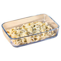 Auflaufform Glas B/H/L: ca. 13,4x4,8x20,8 cm Glasauflaufform_Heißluftfritteuse - klar (20,80/13,40/4,80cm)